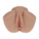 BODYFORMS - NINA VALE - DUAL ENTRY VIBRATING MASTURBATOR - 2,5 KG / 5.7 LBS - TAN