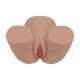 BODYFORMS - LUX ARDEN - DUAL ENTRY VIBRATING MASTURBATOR - 3,5 KG / 7.7 LBS - TAN