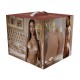 BODYFORMS - LUX ARDEN - DUAL ENTRY VIBRATING MASTURBATOR - 3,5 KG / 7.7 LBS - TAN