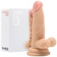 DILDO REALÍSTICO COM TESTÍCULOS REALROCK 6” BRANCO