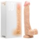 DILDO REALÍSTICO COM TESTÍCULOS REALROCK 10” BRANCO