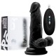 VIBRADOR REALÍSTICO COM TESTÍCULOS REALROCK 6” PRETO