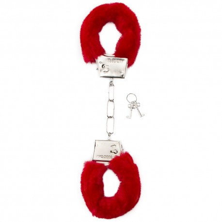 ALGEMAS COM PELUCHE FURRY HANDCUFFS VERMELHAS