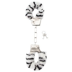 ALGEMAS COM PELUCHE FURRY HANDCUFFS ZEBRA