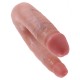 DILDO DUPLO REALÍSTICO SMALL DOUBLE TROUBLE KING COCK BRANCO